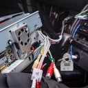 2 PCS ARGENTÉ ÉTRIERS KLEM BATTERIE AVEC CYFROWYM VOLTMÈTRE VERS SYSTEMOW AUDIOphoto 9