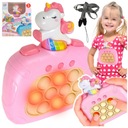 АРКАДНАЯ ИГРА POP IT UNICORN, РОЗОВЫЙ POPIT PUSH, АНТИСТРЕСС, СЕНСОРНАЯ