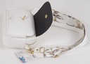 EGO kabelka poštárka ekologická koža biela cez rameno Zapínanie zips