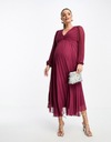 Asos Maternity NG3 bit MIDI šifónové PLISOVANÁ Tehotenské šaty XS Pohlavie Výrobok pre ženy