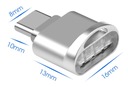 Мини-кардридер Micro SD TF USB OTG USB Type-C