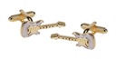 Золотые запонки «Гитара»