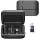 БЕСПРОВОДНЫЕ ПОДВЕСНЫЕ МИКРОФОНЫ 2x POWERBANK USB C ANDROID APPLE