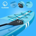 TSUNAMI SUP BOARD НАДУВАННАЯ ДОСКА ДЛЯ ВЕСЛА ВЕСЛО ДЛЯ ПЛАВАНИЯ КАЯК 320 СМ