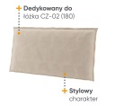 Современный бежевый подголовник BOHO с мягкой обивкой для кровати Cozy 180x200