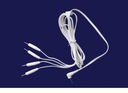 PRZEWODY: MICRO JACK (2,5 mm) na 4 x PIN (2 mm)