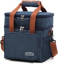 Torba termiczna piknikowa plażowa izolacyjna LUNCH BOX 13,5l NIEBIESKI