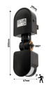 Инфракрасный PIR детектор движения IP44 220-240V AC MAX 300W черный