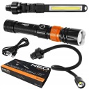 NEO TOOLS LAMPE DE POCHE PHARE SUR GIETKIM RAMIENIU 3W1 IP44 FONCTION ZOOM 2200 MAHphoto 14