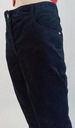 Dámske tmavomodré velúrové nohavice Cecil r 30 Dominujúca farba modrá