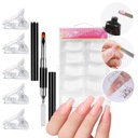 НАБОР ВЕРХНЕЙ ФОРМЫ ЗАЖИМЫ АКРИЛОВАЯ ГЕЛЬ-КИСТОЧКА