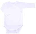 BODY KOPERTOWE BAWEŁNIANE DŁUGI RĘKAW r.68 BIAŁE