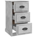 vidaXL Nočný stolík, farba šedá betónová, 39x39x67 cm Farba nábytku betón