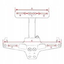 УНИВЕРСАЛЬНЫЙ КРОНШТЕЙН ДЛЯ КРЕПЛЕНИЯ НОМЕРНОГО ЗНАКА ЛЕГКОГО МОТОЦИКЛА
