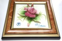 ФАРФОРОВЫЕ 3D ЦВЕТЫ H-P CAPODIMONTE в рамке-розе
