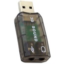 KARTA DŹWIĘKOWA ZEWNĘTRZNA MUZYCZNA USB 5.1CH 3D MINI JACK 3,5MM AK103