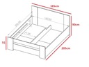Комплект мебели для спальни, кровать, комод, прикроватные тумбочки, шкаф 180 см BARI