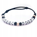 Мужской браслет на веревке Ваша надпись Буквы Имя