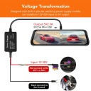 DASOWA КАМЕРА КОМПЛЕКТ HARDWIRE 12V - 30V DO 5 V АДАПТЕР USB НИЗЬКА 2L  (17953983813) фото min 9