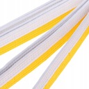 Trwały pas (kolory) Pas Judo biały i żółty Kolekcja podwójnie owinięty (kolorowy) pasek