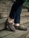 Buty męskie mokasyny skórzane na lato ażurowe POLSKIE 901 brązowe 42 Marka Olivier