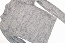 H&M bluzka damska Prążkowana Siwa XS Fason dopasowany