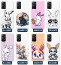 Чехол для Xiaomi Redmi Note 11 Pro с узорами Кролик Заяц Забавный Милый