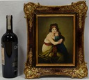 Старая картина «Портрет матери и дочери» Виже-Лебрен, вывеска JAV Oil