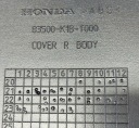 ХВІСТ ПЛАСТИК ПРАВИЙ HONDA NSS FORZA 125 350 2021+R 83500-K1B-T000  (16636397086) фото min 16