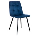 СТУЛ СИНИЙ БАРХАТ, СТЕГАНЫЙ, МИЛА ДЛЯ ГОСТИНОЙ