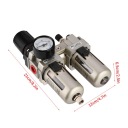 ФІЛЬТР РЕДУКТОР ДЕГІДРАТОР NAOLEJACZ ODOLEJACZ G3/8 РЕГУЛЯТОР ТИСКУ 1MPA  (18388147176) фото min 13