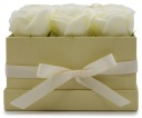 Коробка Soap Flower - 9 кремовых роз в коробке