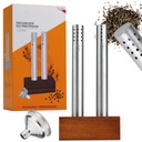 УЗКАЯ СОЛЬ И ПЕРЦЕРКА ПРИПРАВА 2 ШТ. ПОДСТАВКА