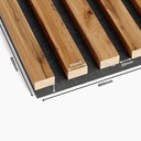 Akustické panely na plsti [60x60cm] - Dub Wotan Povrch matný