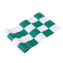 Golf Flag with Tube Inserted, Putting Flags 420D Mini Green+White