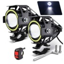 ГАЛОГЕНИ МОТОЦИКЛЕТНІ РЕШІТКИ STROBOSKOPU7 12-80V 2ШТ RING LED (СВІТЛОДІОД) ФАРИ 2X  фото 8