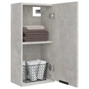 vidaXL Závesná kúpeľňová skrinka, betónová šedá, 32x20x67 cm Šírka nábytku 32 cm
