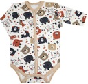 BODY NIEMOWLĘCE ROZPINANE PRZODEM r.62 SPACE BEAR /18/