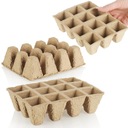 ТОРФЯНОЙ ГОРШОК ДЛЯ ПОСАДОВ ПОДДОН ДЛЯ ПОСАДОВ 12 ГОРШКОВ