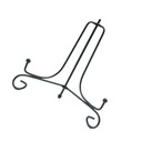 STOJAK NA NACZYNIA RAMA POD TALERZ 2 SZT