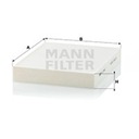 FILTR, VENTILACIÓN PRZESTRZENI PASAZERSKIEJ MANN-FILTER CU 2442 