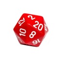 Кубик K20 RPG, красный кубик