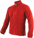 Pohodlná mikina BHP teplý fleece červená veľkosť S