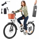 Чоловічий/жіночий електричний велосипед TTGO YY-26ST 250W 36V 14.5AH 75KM 26“ Білий
