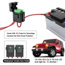 WIRE DO INSTALLATION OVERLAYS LED 14 AWG 480W DO CIEZAROWEK, SUV-OW Z PRZEKAZNIKIEM 12V 40A  photo 8