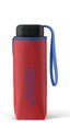 BENETTON Ultra mini плоский ветрозащитный маленький карманный зонт, красный