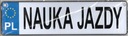 Персонализированный металлический номерной знак. ОБУЧЕНИЕ ВОДИТЕЛЬСТВУ.