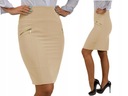 BIZNESOWA MODNA SPÓDNICA Z SUWAKAMI Roz.38