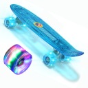 СКЕЙТБОРД FISZA С ПОЛНЫМ ОСВЕЩЕНИЕМ КОЛЕСА СВЕТОДИОДНАЯ ДОСКА USB