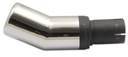Наконечник глушителя ULTER круглый 80 мм, изогнутый | Н1-13-1 | для трубы диаметром 55 мм